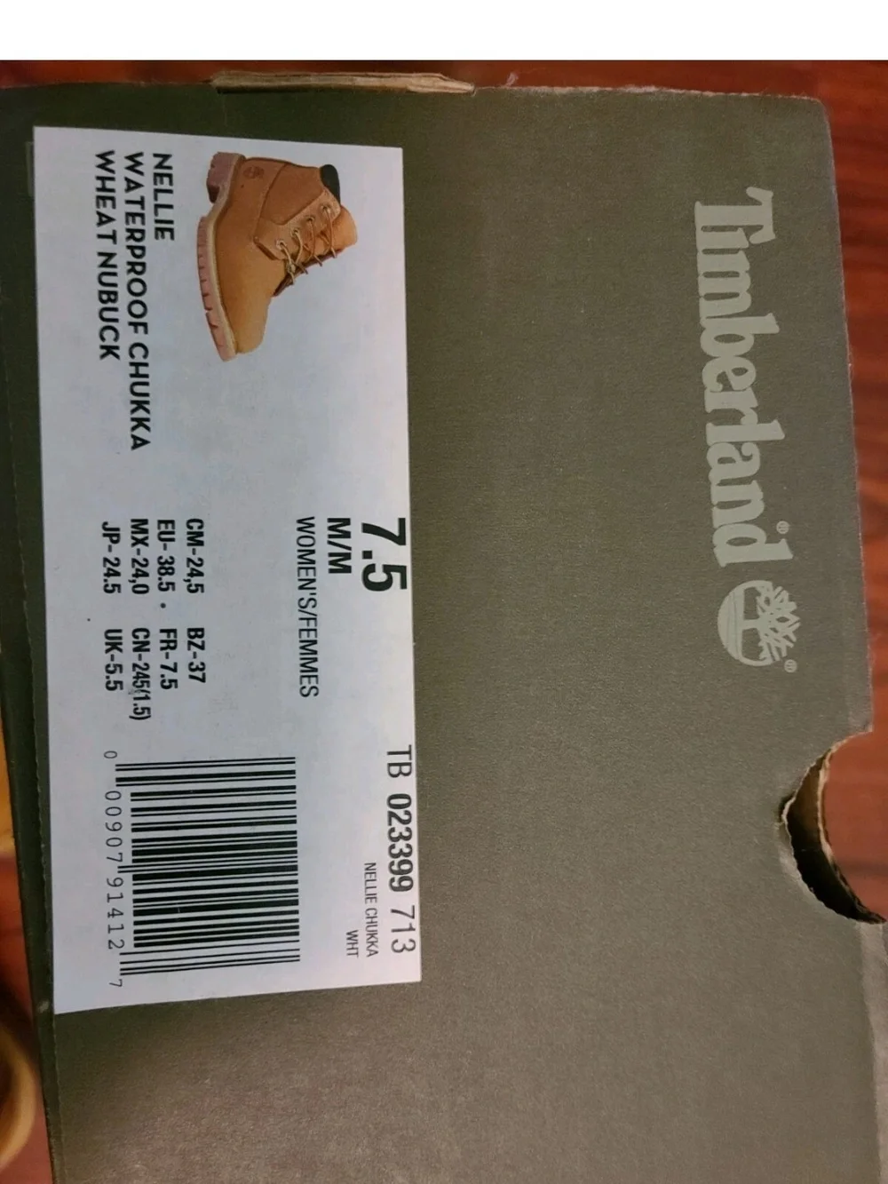 Timberland Womens Nellie Waterproof Chukka Wheat Nubuck Ankle Boots